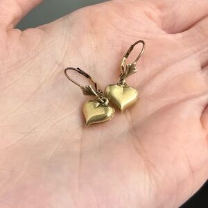 Dangle Heart lever back earrings